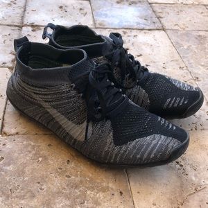 Grey and black nike hyperfeel 7.5